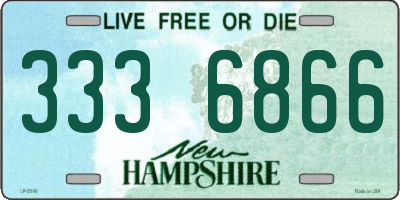 NH license plate 3336866