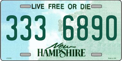 NH license plate 3336890