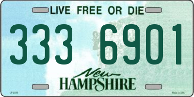 NH license plate 3336901