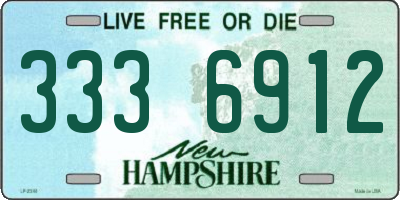 NH license plate 3336912