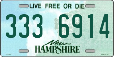 NH license plate 3336914