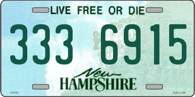 NH license plate 3336915