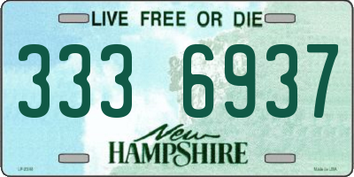 NH license plate 3336937