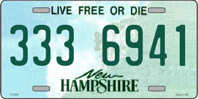 NH license plate 3336941