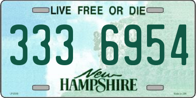 NH license plate 3336954