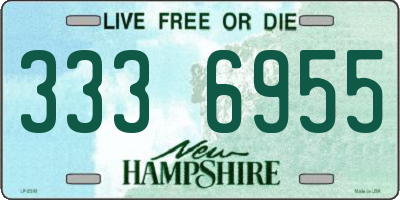 NH license plate 3336955