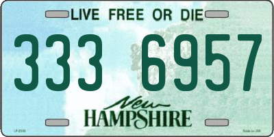 NH license plate 3336957