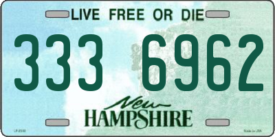 NH license plate 3336962