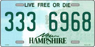 NH license plate 3336968