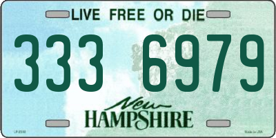 NH license plate 3336979