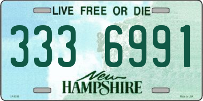 NH license plate 3336991