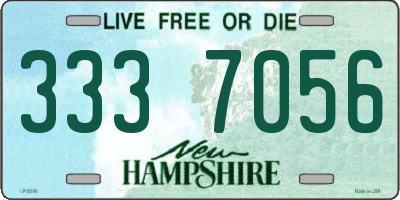 NH license plate 3337056