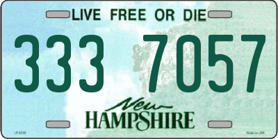 NH license plate 3337057
