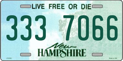 NH license plate 3337066