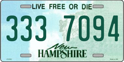 NH license plate 3337094