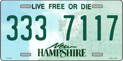NH license plate 3337117
