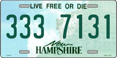 NH license plate 3337131