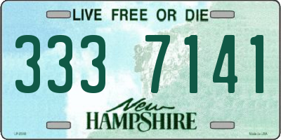 NH license plate 3337141