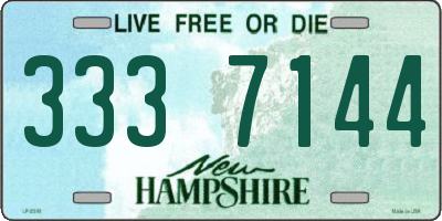 NH license plate 3337144