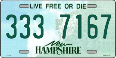 NH license plate 3337167