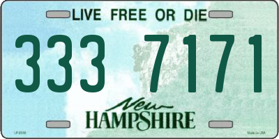 NH license plate 3337171