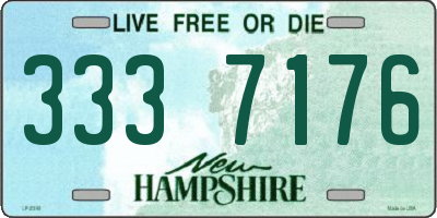 NH license plate 3337176