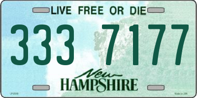 NH license plate 3337177