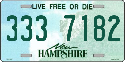 NH license plate 3337182