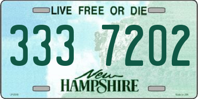 NH license plate 3337202