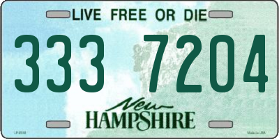 NH license plate 3337204