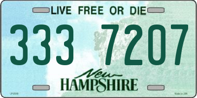 NH license plate 3337207