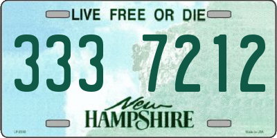 NH license plate 3337212