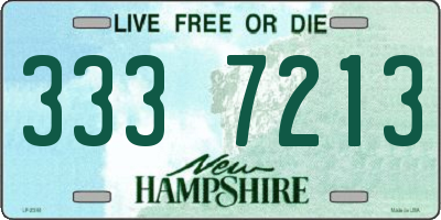 NH license plate 3337213