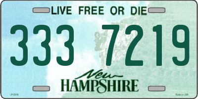 NH license plate 3337219