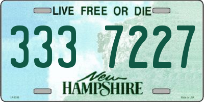 NH license plate 3337227
