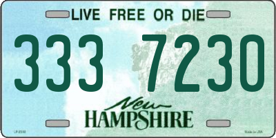 NH license plate 3337230