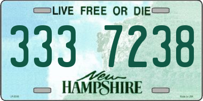 NH license plate 3337238