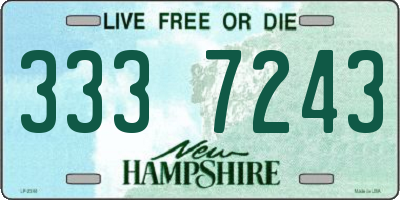 NH license plate 3337243