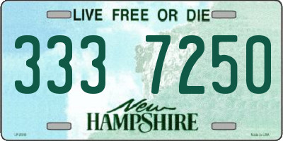 NH license plate 3337250