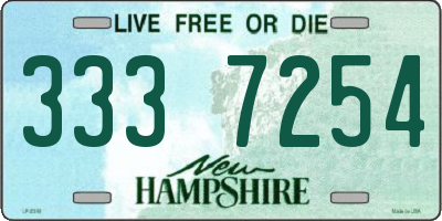 NH license plate 3337254