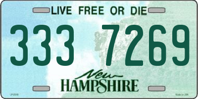 NH license plate 3337269