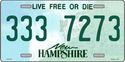 NH license plate 3337273