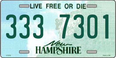 NH license plate 3337301