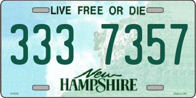 NH license plate 3337357