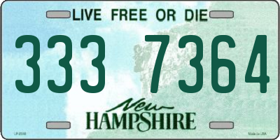 NH license plate 3337364