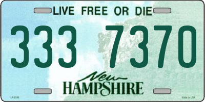 NH license plate 3337370