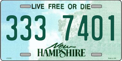 NH license plate 3337401