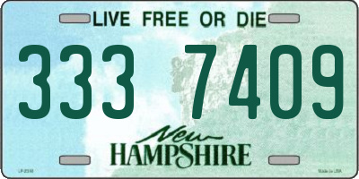 NH license plate 3337409