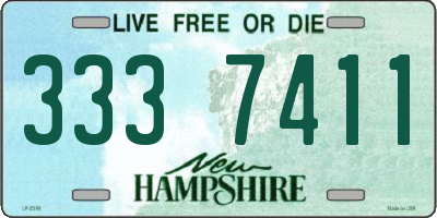 NH license plate 3337411