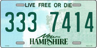 NH license plate 3337414